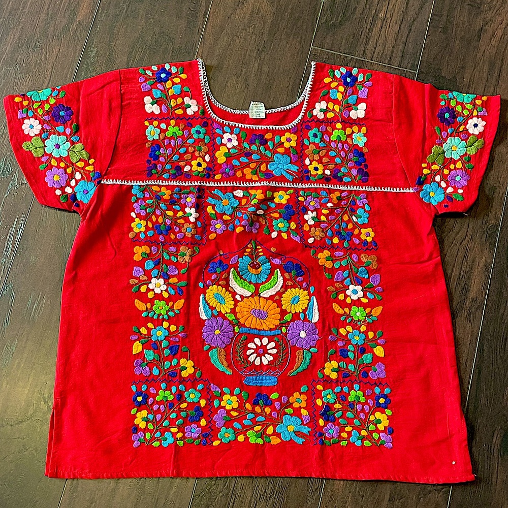 XL Huipil Blouse